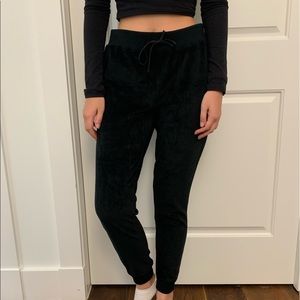 Pacsun Black Velour Joggers